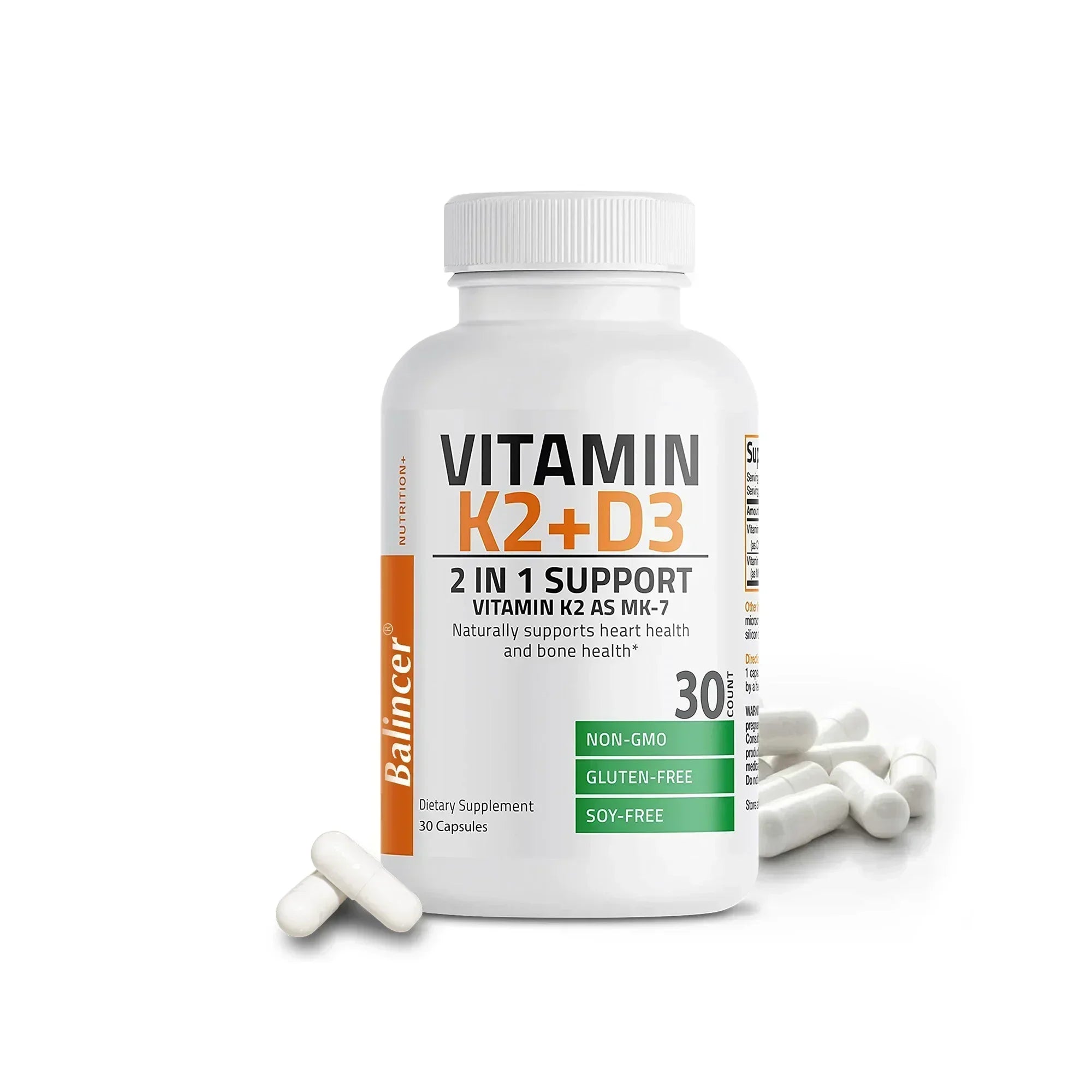 Vitamin D3 + K2(MK7) Supplement - Bone, Joint, Heart, Immune, Teeth and Skin Health Support - Non-GMO Supplement Lootquake LLC