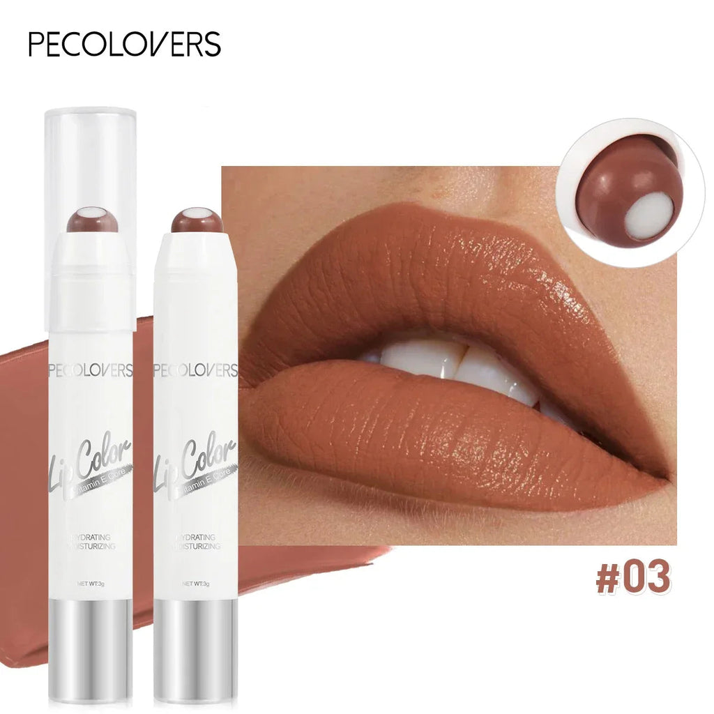 2-in-1 Nude Lipstick Matte Red Lip Balm Moisturizing 6 Colors Sandwich Lipstick Waterproof Long Lasting Non-stick Cup Lip Stick Lootquake LLC