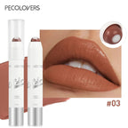 2-in-1 Nude Lipstick Matte Red Lip Balm Moisturizing 6 Colors Sandwich Lipstick Waterproof Long Lasting Non-stick Cup Lip Stick Lootquake LLC