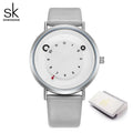 Shengke Women Creative Wristwatch Ladies Watches Yellow Leather Band Best Gifts Wristwatches Clock Montres Femme Reloj Mujer