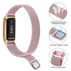 Fitbit Luxe Steel Magnetic Band - Elegant Mesh Design - SJB-DIAMOND ELITES