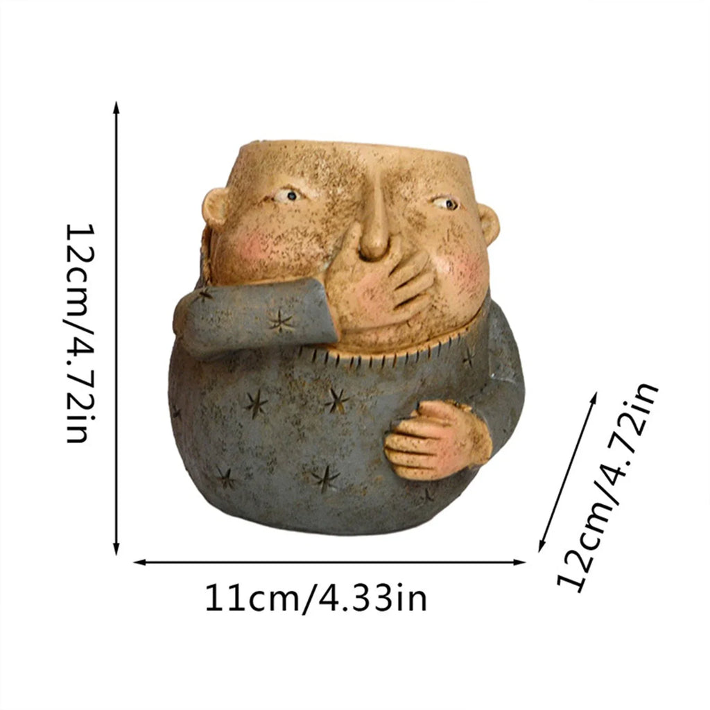 Resin Sculpture Boy Holding Nose Statue For Bathroom Funny Statue Weird Decor Creative Modern Resin Sculpture Gift Ornaments Lootquake LLC