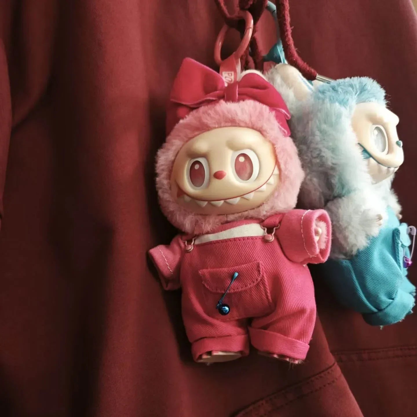 Labubu Doll Clothes Big Into Energy Clothing Replacement Summer Overalls with Straw Hat and Belt Set for Ropa Labubu Lootquake LLC