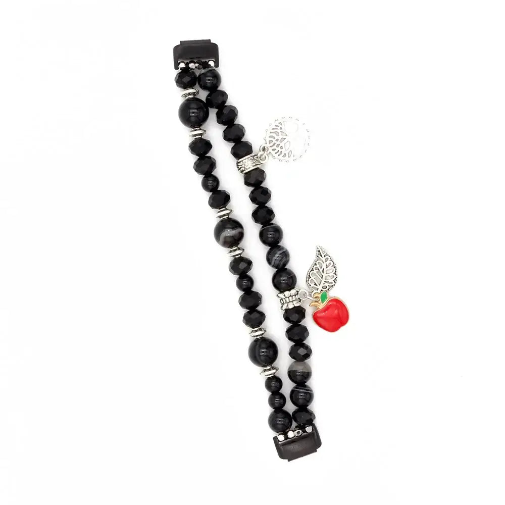 Fitbit Inspire 3 Beaded Elastic Band – Stylish Stretch Bracelet Strap - SJB-DIAMOND ELITES