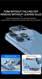 4Pc Camera Lens Protector For iPhone 14 13 12 Pro Max Full Cover Tempered Glass For iPhone 13 12 Mini Camera Protector Lens Film Camera Protective Glass For iphone Stevvex