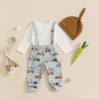 Baby Girl Easter Outfit Floral Print Ruffle Sleeve Romper Headband Tutu Skirt Leg Warmers 4 Pcs Set Bunny Ear Bow Lootquake LLC