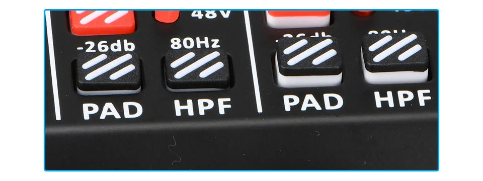 99 DSP Effects Mixing Console Podcast Mini 4/6 Channels Sound Audio Mixer Individual 48V Bluetooth USB PC Play Record AM-AX4/6 Lootquake LLC