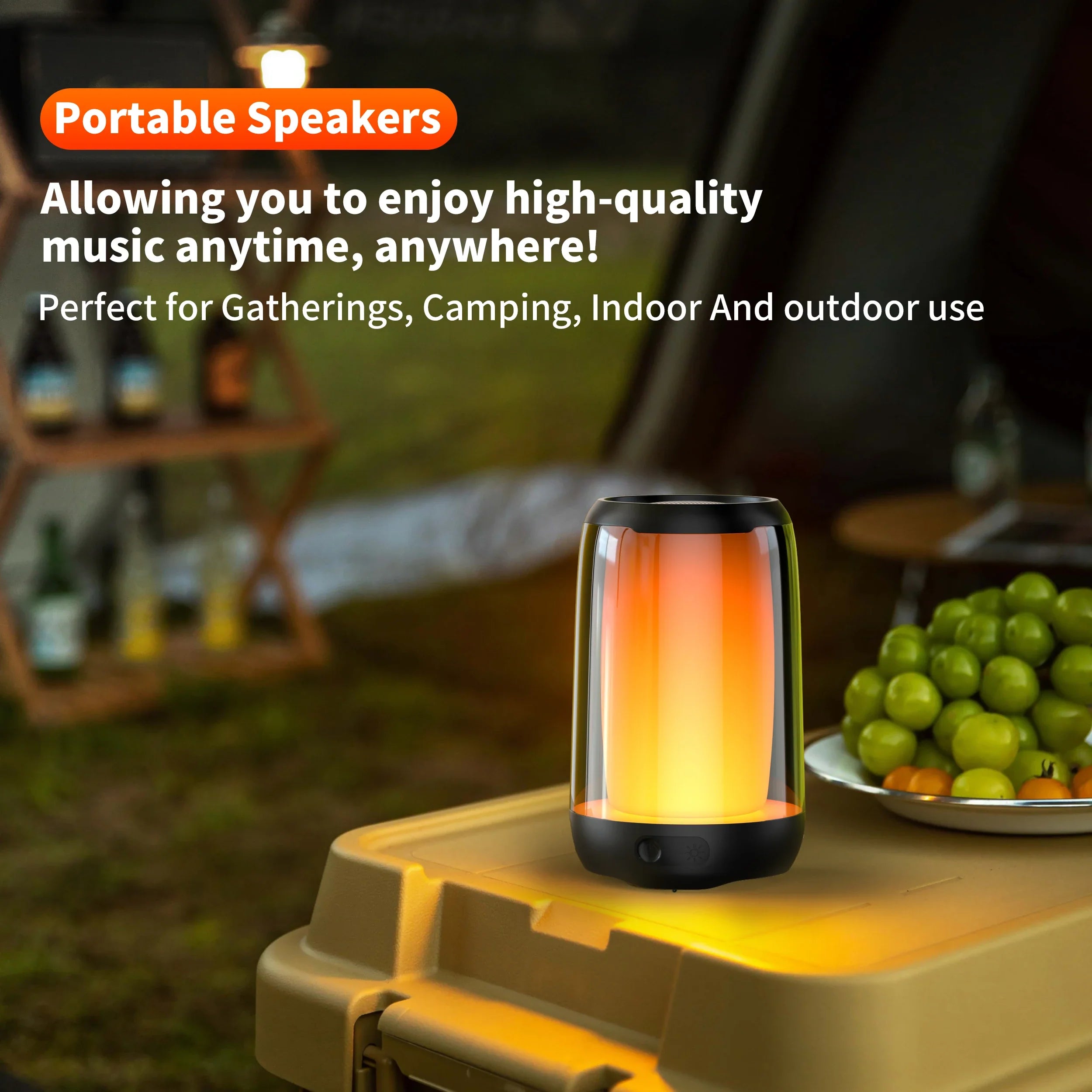 QERE Bluetooth Speaker with Hi-Res 5W Audio,Wireless HiFi Portable Speaker IPX5 Waterproof,Outdoor Multiple connection modes, Lootquake LLC