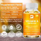 BEWORTHS Vitamin A 10,000 IU Premium Helps Healthy Vision & Immune System and Healthy Growth & Reproduction Beauty Health Item Lootquake LLC