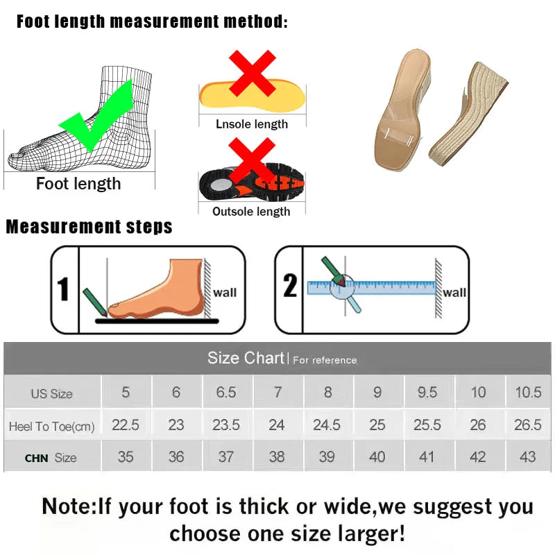2025 Platform Ladies Wedges Slides Slippers Shoes Female Pumps Shoes Fashion Transparent Footwear Women Wedges Slippers Big Size Lootquake LLC