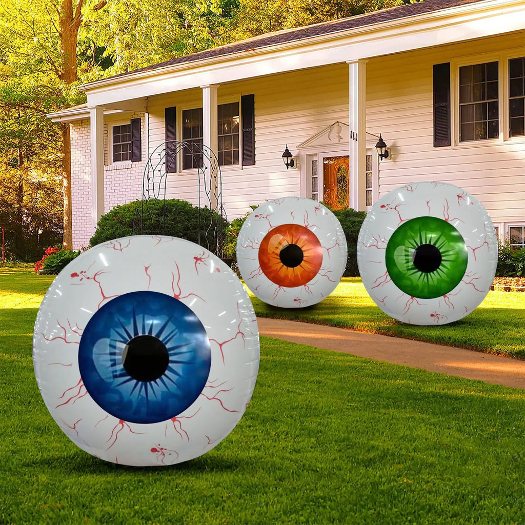 Halloween Inflatables Eyeball Decorations  Bloodshot Eyeballs Indoor Outdoor And Garden Halloween Decors Festival Decorations Lootquake LLC