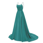 Navy Blue Bridesmaid Dress For Weddings Woman Guest 2024 Sexy Spaghetti Straps Split Prom Party Gowns Long Maid Of Dresses