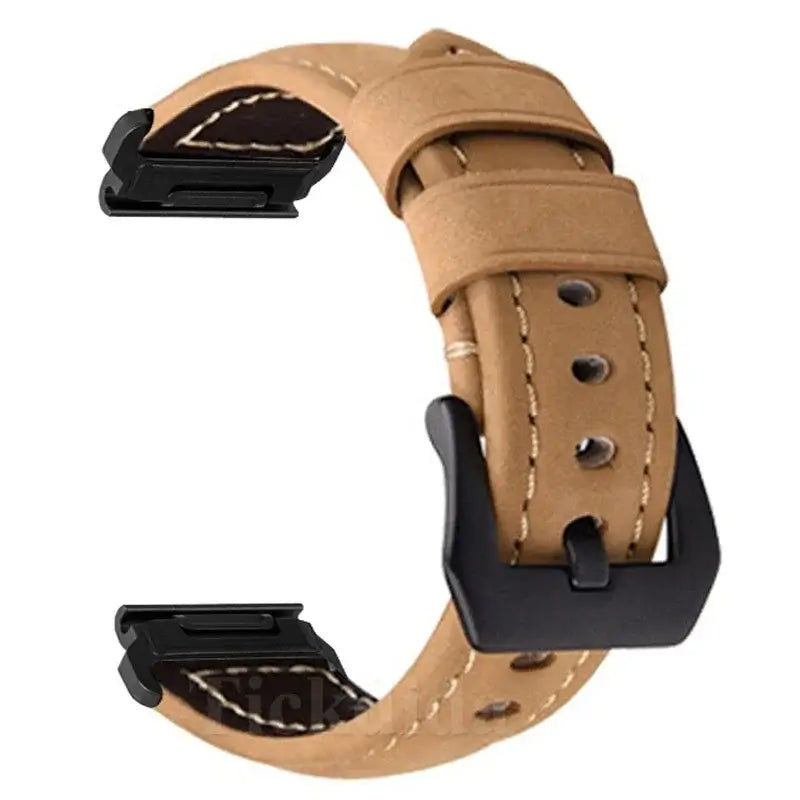 Garmin Leather Band - Soft, Comfortable, QuickFit Design - SJB-DIAMOND ELITES
