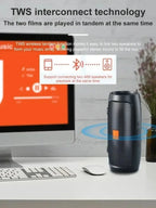 Dushoo Bluetooth Speaker Fm Voice Broadcasting Portable Subwoofer Wireless Speaker Dual Speaker Stereo Outdoor Tfusb Playback Lootquake LLC