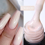 UR SUGAR Blue Color Rubber Base Gel Nail Polish Gold Glitter Base Gel Top Coat Soak Off UV LED Gel Nail Art Varnish Manicure Lootquake LLC