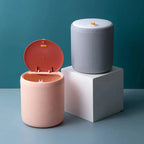 Mini Waste Bin Desktop Office Trash Can Home Garbage Basket Table Plastic Organizer Office Supplies Dustbins Sundries Barrel Box Lootquake LLC