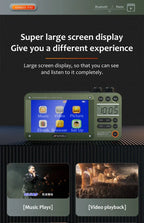 SANSUI Wireless Bluetooth Speakers Home Full-band Radio LED HD Video Player Portable MP4 Walkman Built-in Rechargeable Battery Lootquake LLC