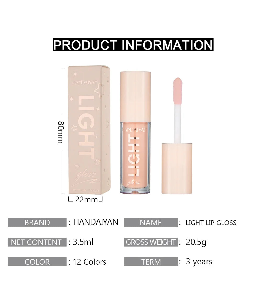 Mirror Lipgloss Moisturizing Sexy Lips Plumper Long Lasting Red Lip Gloss Tint Makeup Jelly Lip Glaze Cosmetics Lip Oil Lootquake LLC