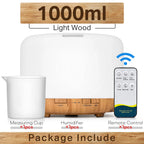 Air Humidifier Essential Oil Diffuser 300ML 500ML 1000ML With Lights Remote Control Ultrasound Electric Aromatherapy Diffuser Lootquake LLC