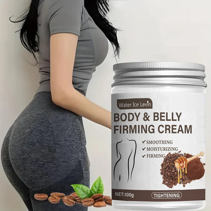 Caffeine Collagen Firming Cream - 100g Contains Caffeine and Coconut Oil, Rich in Vitamin E, Unscented, Tightens and Lifts the Abdomen, Thighs, Buttocks, Arms, All Skin Types, Hypoallergenic, Whitening Effect Lootquake LLC