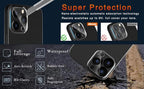 3PCS Pack Tempered Glass Camera Lens Protector for iPhone 14 Pro max 9H Hardness Scratch Resistant for iPhone 14 Plus 13 12 11 Screen Protector with Camera Lens Case Stevvex