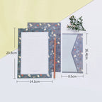 Vintage Flower Envelope Floral Creative Envelope Flower Printing Cute Cartoon Pattern Office Supplies With Letter Paper Lootquake LLC