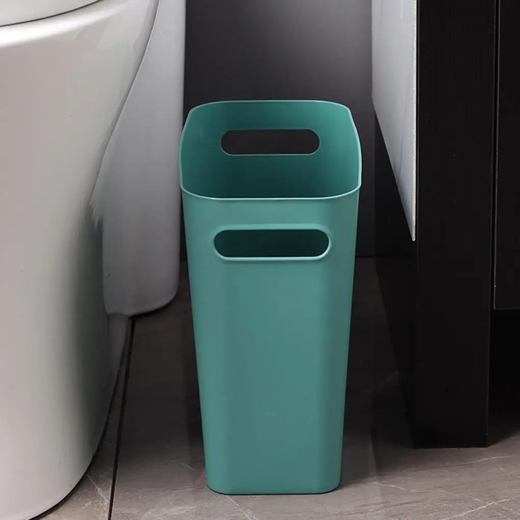Slim Large Trash Can Wastebasket Garbage Container High-Capacity for Bedroom Kitchen Office Storage Bin Orange Lootquake LLC