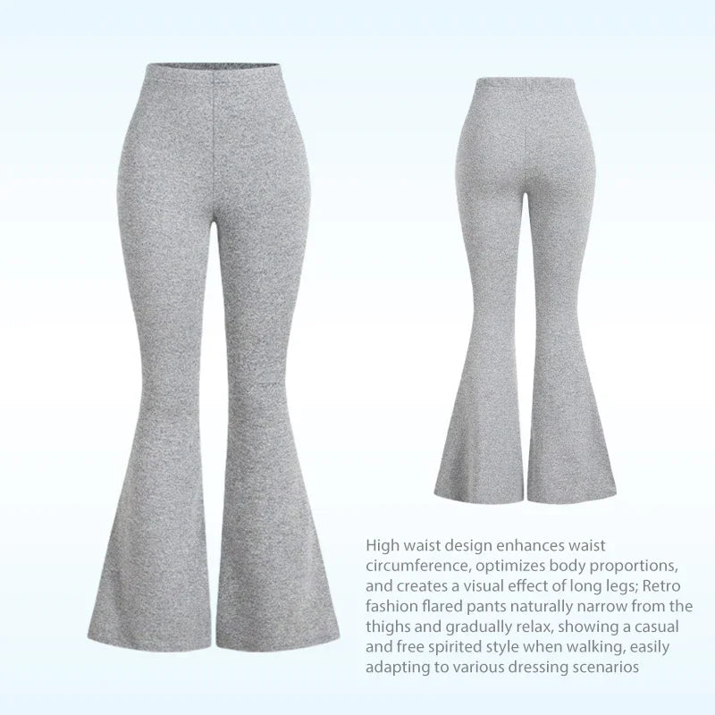 Women's High Waist Yoga Flare Pants THRIXINE