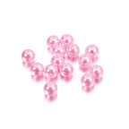 10-1000pcs/lot 3-20mm Straight Holes Acrylic Imitation Pearl Beige Bracelet Round Beads For DIY Craft Jewelry Making Supplies