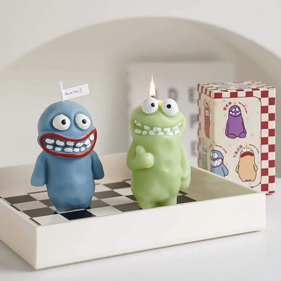 Mud Man Monster Aromatherapy Candle Funny Ugly Cute Aroma Birthday Gift Companion Gift Cartoon Shaped Candle Ornament Lootquake LLC