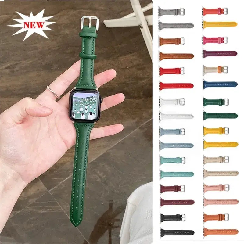 Apple Watch Leather Strap - Premium Quality, Stylish Design - SJB-DIAMOND ELITES