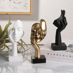 Resin Abstract Statue Desktop Ornaments Sculpture Figurines Face Character Nordic Light Luxury Art Crafts Office Home Decor Lootquake LLC