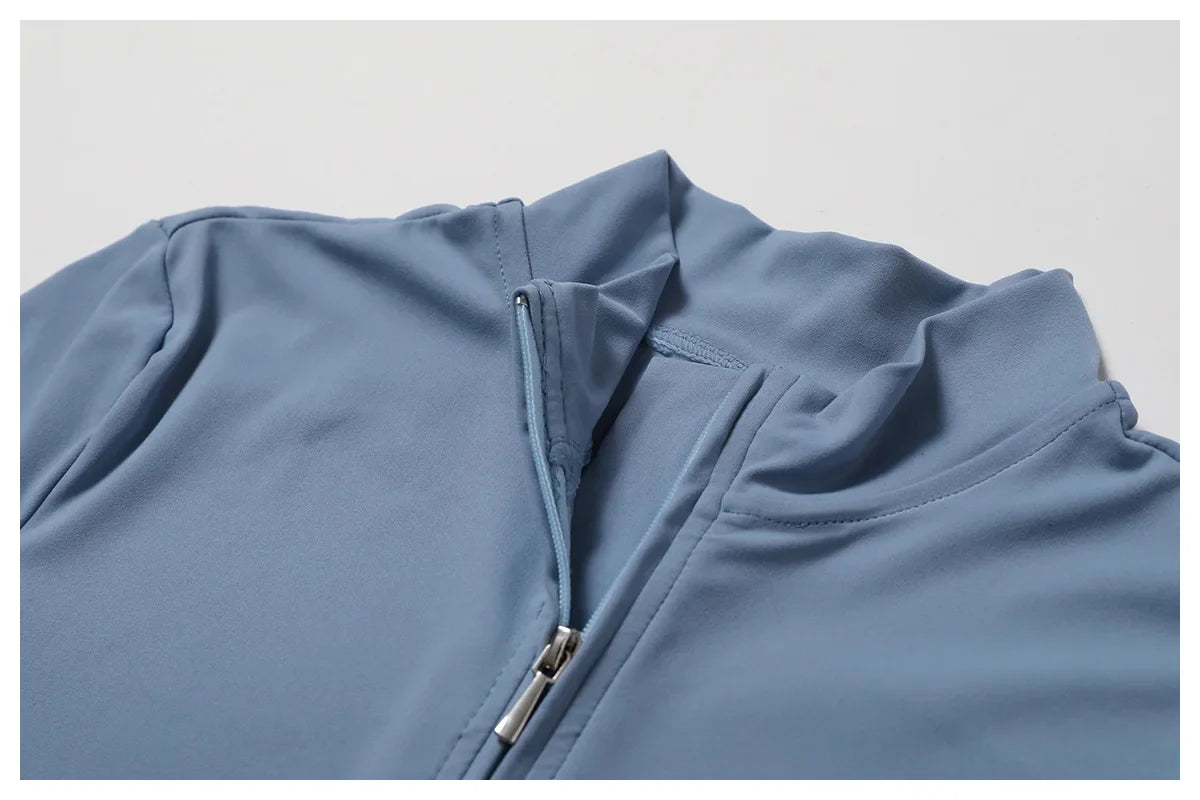 Yoga Jumpsuit Long Sleeved Zipper Rompers THRIXINE