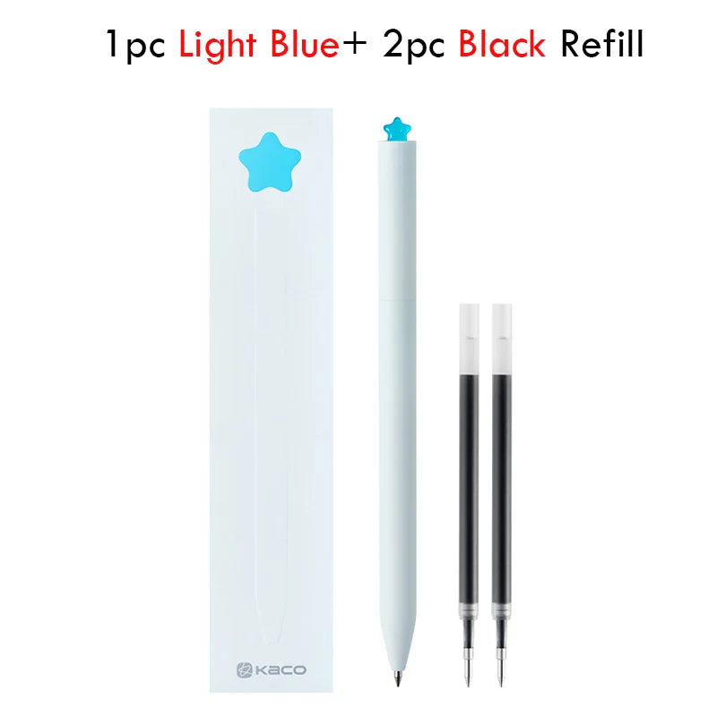 KACO Gel Pens Sets School Office Supplies for Kids 0.5mm High-capacity Heart / Star Sign Writing Gadgets Love Gift Cute Items Lootquake LLC
