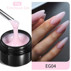 BORN PRETTY 60/30ml Hard Jelly Extension Nail Gel Polish French Nails Nude Pink White Clear Nail Supplies Gel for extension Lootquake LLC