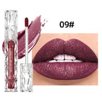 QIBEST Waterproof Diamond Shimmer Glitter Lipgloss Matte Liquid Lipstick Shiny Pearl Lip Glaze Long Lasting LipTint Women Makeup Lootquake LLC