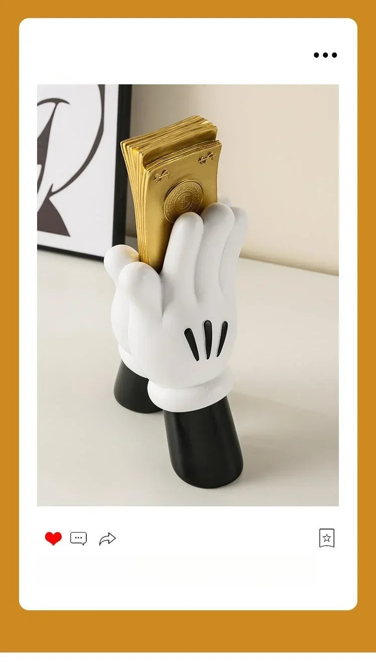Aesthetic Hand Figurines Worship Money Creative Resin Sculpture Art Hand Statue Luxury Livingroom Decoration Desk Accessories Lootquake LLC