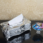 Luxury Continental Acrylic Tissue Box Kitchen Tissue Storage Box Handkerchief Toilet Tissue Holder Home Storage Supplies Lootquake LLC