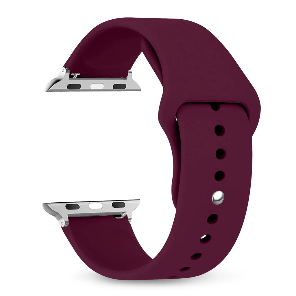 Apple Watch Silicone Strap - Comfortable Waterproof Band