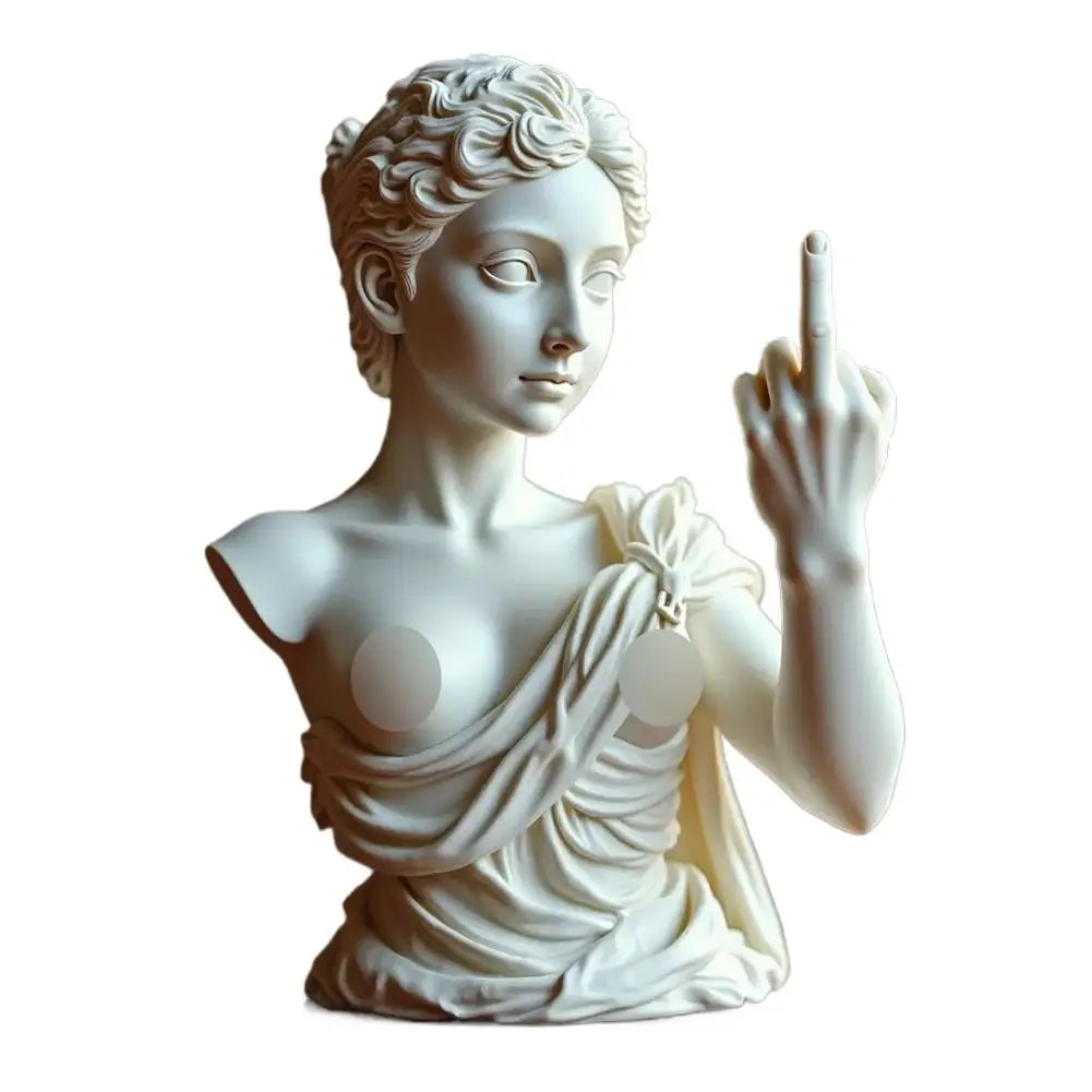 Statue Of Vienna Goddess Funny Goddess Statue 3D Resin Craft Ornaments Unique Design Cultural Symbol Office Home Decoration 2025