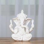 Sandstone Ganesha Buddha Elephant Statue Sculpture Handmade Elephant Figurine Home Decoration Accessories Lootquake LLC
