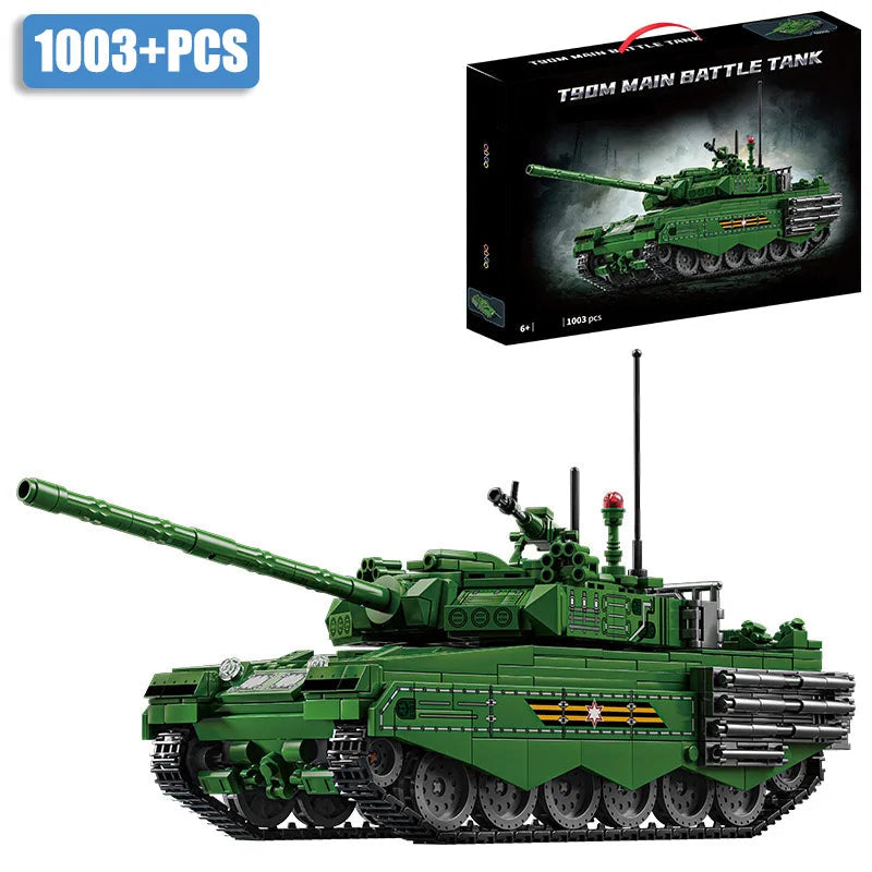 Military WW2 MOC Leopard 2A7 Army Main Battle Tank Soldiers Building Blocks Bricks M1 T90M Tank Set For Children Boys Gifts Lootquake LLC