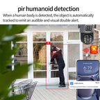 8MP 4K WiFi Solar Camera Outdoor Wireless CCTV Surveillance Camera With Solar Panel Dual Lens PTZ IP Cam Security Protection