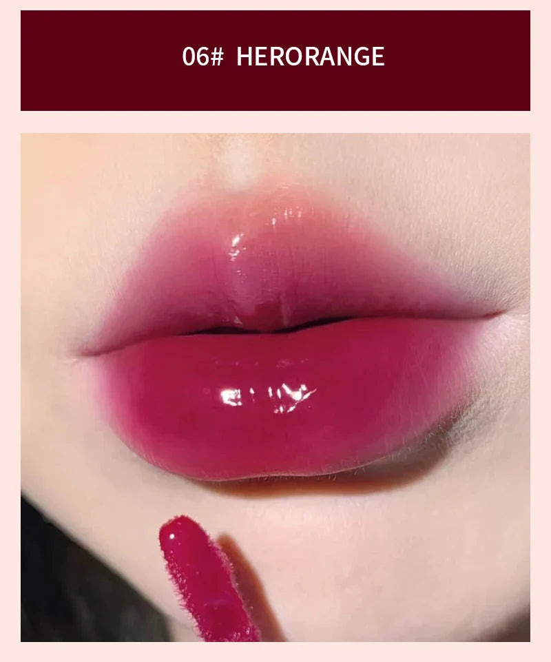 HERORANGE Light Glass-Like Lip Lacquer - Mirror Shine, Hydrating Formula; Smudge-Proof, Long-Wear, and Skin-Brightening Lootquake LLC