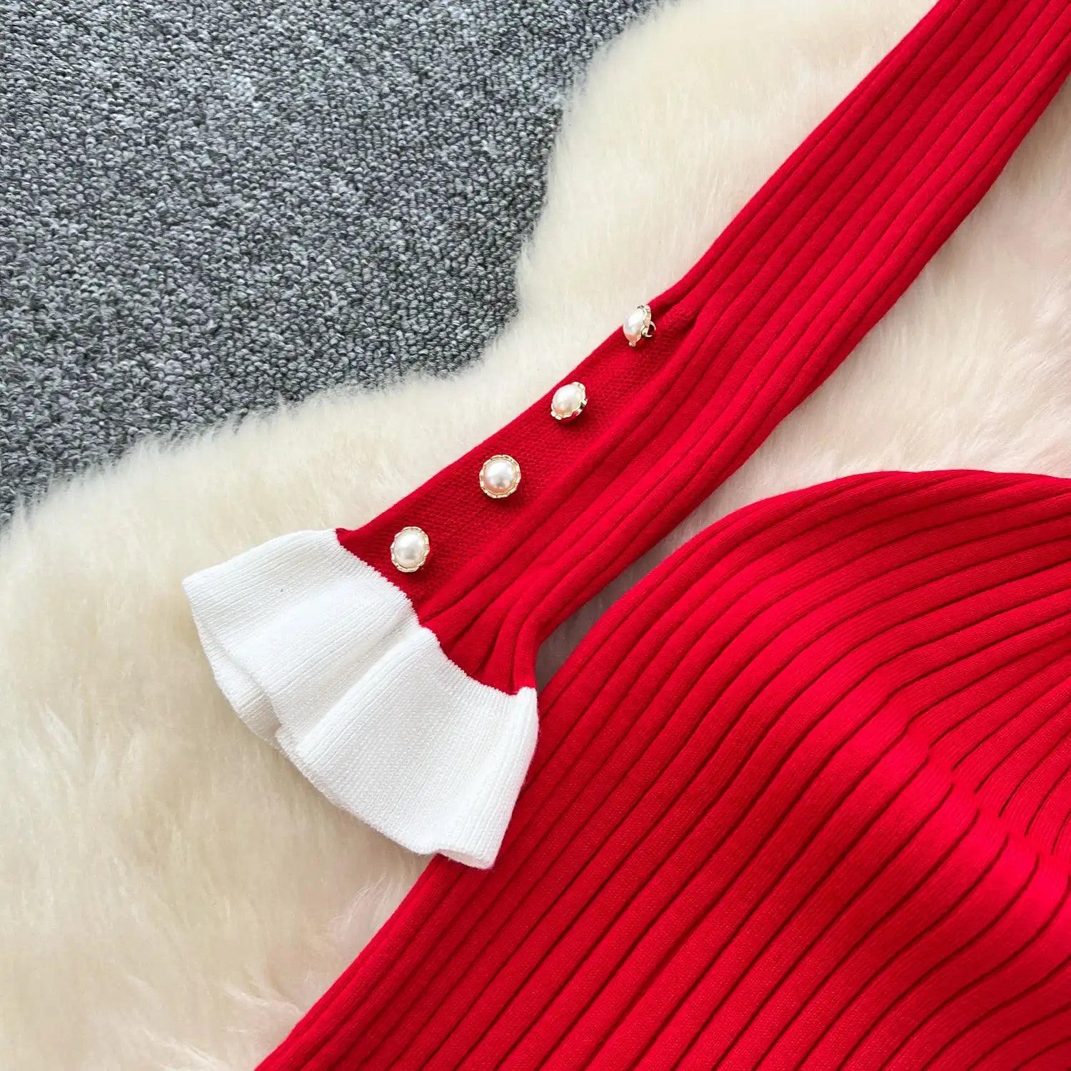 SINGREINY 2024 Hotsweet Slim Autumn Dress Women Peter pan Collar Long Sleeves Patchwork Preppy Style Mermaid Sweater Long Dress