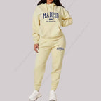 Madrid Print Women's TrackSuit 2-Piece Set THRIXINE
