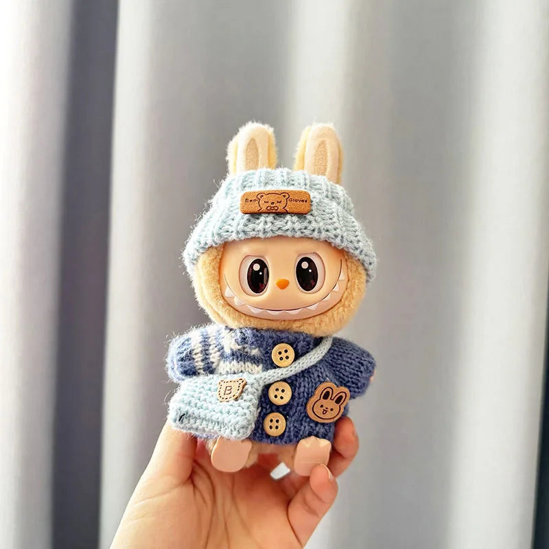 Labubu I II Sitting Party Clothing Idol Dolls Cute Mini Plush Doll'S Clothes Easter Colorful Bunny Sweater Labubu Accessories Lootquake LLC