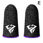 2pcs Fingertip Sleeve Esports Gloves For PUBG Gamer Sweatproof Anti-slip Touch Screen Hand Grip Finger Cot Gaming Finger Cover