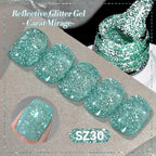 BORN PRETTY 10ml Reflective Glitter Gel Nail Polish Carat Mirage Sparkling Color Shine UV LED Soak Off Semi-Permanant Varnish Lootquake LLC
