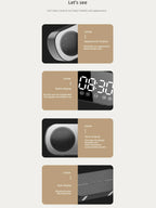 Wireless Bluetooth Speaker, Multi-functional Loud Subwoofer Clock, Mini AI Smart Alarm Clock Speaker Lootquake LLC